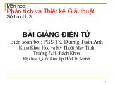 Bài giảng Phân tích và thiết kế giải thuật chương 1: Các khái niệm cơ bản