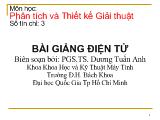 Bài giảng Phân tích và thiết kế giải thuật chương 1: Các khái niệm cơ bản