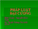 Bài giảng Pháp luật đại cương: Những vấn đề cơ bản về nhà nước