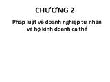 Bài giảng Pháp luật về doanh nghiệp tư nhân và hộ kinh doanh cá thể