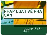 Bài giảng Pháp luật về phá sản