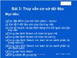Bài giảng Truy vấn cơ sở dữ liệu: Đặc điểm của mô hình client-server