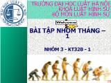 Bài tập nhóm môn hình sự