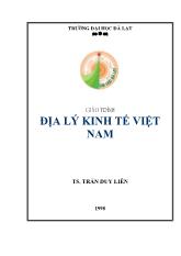 Giáo trình Địa lý các tỉnh Việt Nam