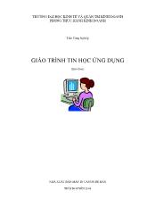 Giáo trình Tin học ứng dụng