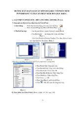 Hướng dẫn soạn giáo án môn hóa học với phần mềm powerpoint và một số phần mềm hóa học khác