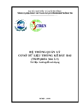 Tài liệu Hệ thống quản lý cơ sở dữ liệu thống kê đất đai