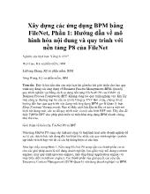 Xây dựng các ứng dụng BPM bằng FileNet phần 1: Hướng dẫn về mô hình hóa nội dung và quy trình với nền tảng P8 của FileNet