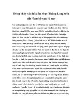 Dòng chảy văn hóa ẩm thực Thăng Long trên đất Nam bộ xưa và nay