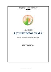 Giáo trình Lịch sử Đông Nam Á