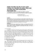 Phân tích một số yếu tố gây cười trong các truyện hài ngắn tiếng anh và tiếng việt theo quan điểm ngữ dụng học