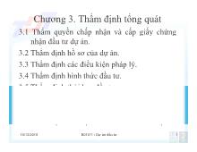 Thẩm định tổng quát