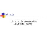 Các bài tập tình huống luật kinh doanh