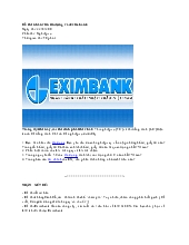 Dạng đề thi tuyển dụng vào ngân hàng Eximbank