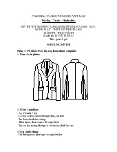 Đề thi Thực hành chuyên môn nghề (May - Thiết kế thời trang) - Phần 1