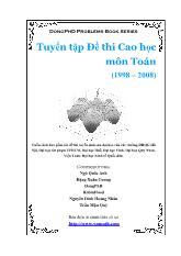 Ebook Tuyển tập Đề thi Cao học môn Toán