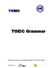 TOEIC Grammar