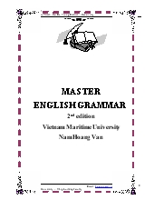 Giáo trình Master english grammar