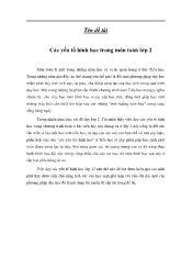 Các yếu tố hình học trong môn toán lớp 2