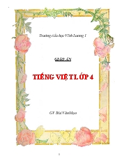 Giáo án Tiếng Việt Lớp 4