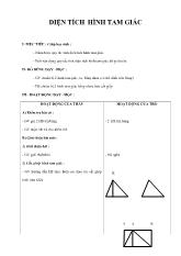 Giáo án Toán 5 - Diện tích hình tam giác