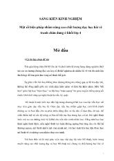 Sáng kiến kinh nghiệm - Một số biện pháp nhằm nâng cao chất lượng dạy học bài vẽ tranh chân dung ở khối Lớp 4