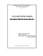 Sáng kiến kinh nghiệm - Rèn luyện kĩ năng nói cho học sinh lớp 8