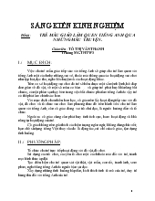 Sáng kiến kinh nghiệm - Trẻ mẫu giáo làm quen tiếng Anh qua những mẫu truyện