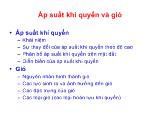 Áp suất khí quyển và gió