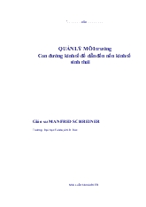 Quản lý môi trường con đường kinh tế để dẫn đến nền kinh tế sinh thái