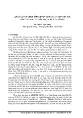 Quản lý tổng hợp tài nguyên nước ngầm vùng Hà Nội đáp ứng nhu cầu tiêu thụ nước của đô thị