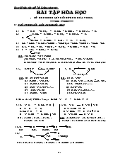 Bài tập hóa học sử dụng cho lớp bồi dưỡng hóa THCS