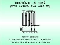 Chuyên đề: Sắc ký (Cơ sở lý thuyết và ứng dụng)