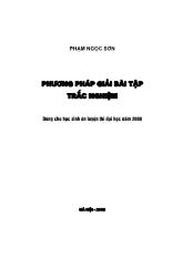 Phương pháp giải bài tập trắc nghiệm (Dùng cho học sinh ôn luyện thi đại học năm 2008  )