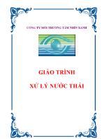 Giáo trình xử lý nước thải