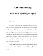 GIS và môi trường Khái niệm hệ thông tin địa lý