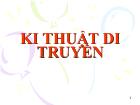 Ki thuật di truyền