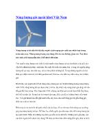 Năng lượng gió ngoài khơi Việt Nam