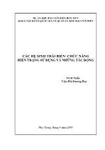Các hệ sinh thái biển- Chức năng hiện trạng sử dụng và những tác động