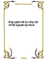Công nghệ sinh học thực vật với tài nguyên cây thuốc