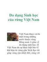 Đa dạng Sinh học của rừng Việt Nam