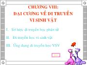 Đại cương về di truyền vi sinh vật