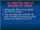 Di truyền học vi khuẩn và virus