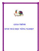 Giáo trình sinh thái học nông nghiệp