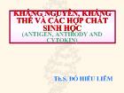 Kháng nguyên, kháng thể và các hợp chất sinh học (antigen, antibody and cytokin)