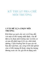 Kỹ thuật pha chế môi trường