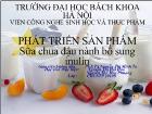 Phát triển sản phẩm sữa chua đậu nành bổ sung Inulin