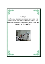 Tài liệu hướng dẫn của hội đồng khoa học về sinh vật biến đổi gen nhằm đánh giá rủi ro của các cây trồng biến đổi gen và thực phẩm, thức ăn gia súc nguồn gốc biến đổi gen