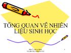 Tổng quan về nhiên liệu sinh học