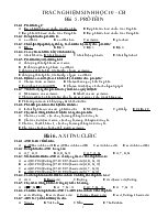 Trắc nghiệm sinh học 10 – cơ bản